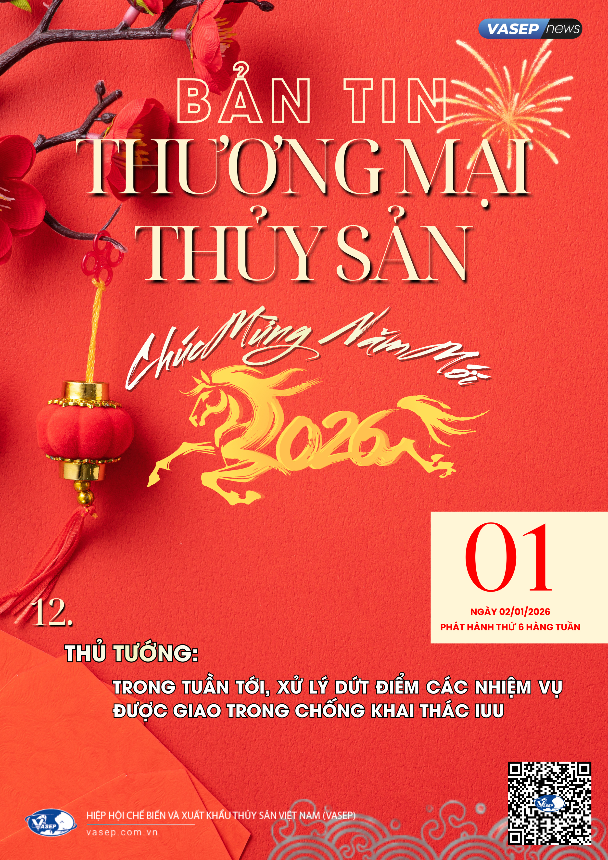 Bản tin tuần Thương mại Thủy sản số 01-2026