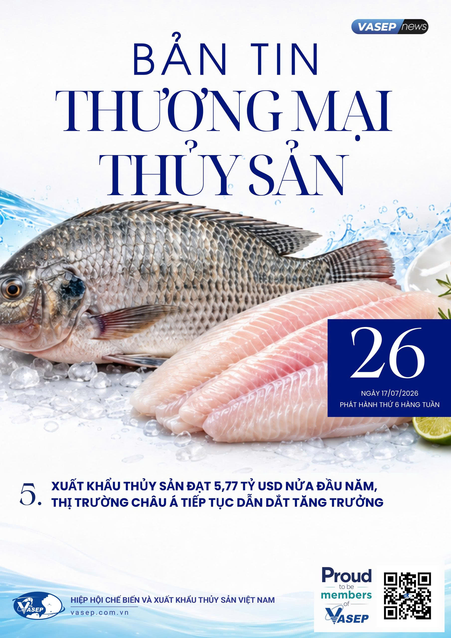 Bản tin tuần Thương mại Thủy sản số 26-2026