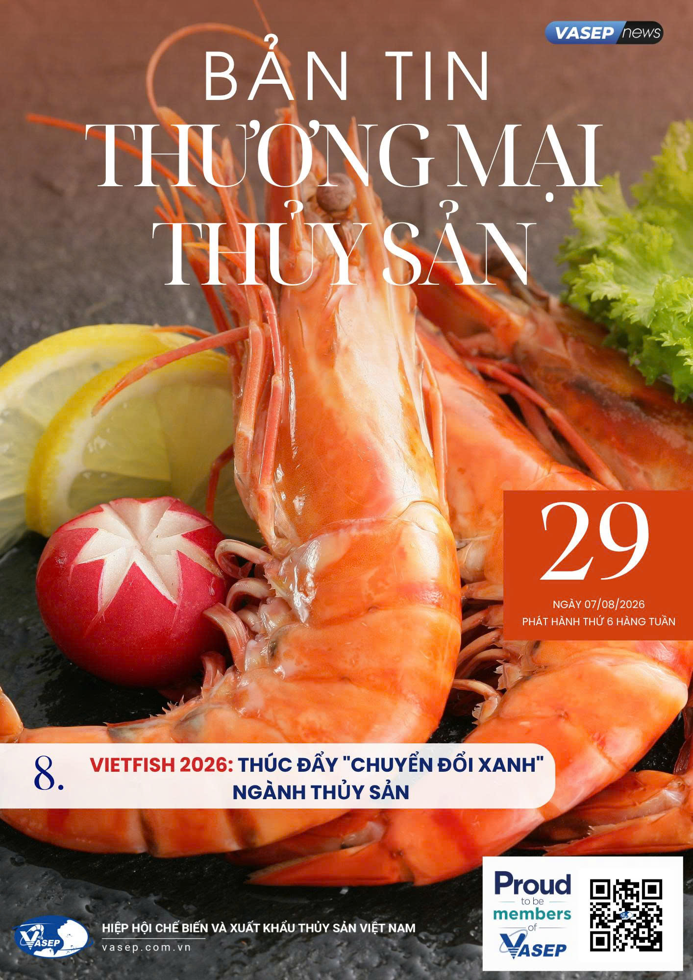 Bản tin tuần Thương mại Thủy sản số 29-2026