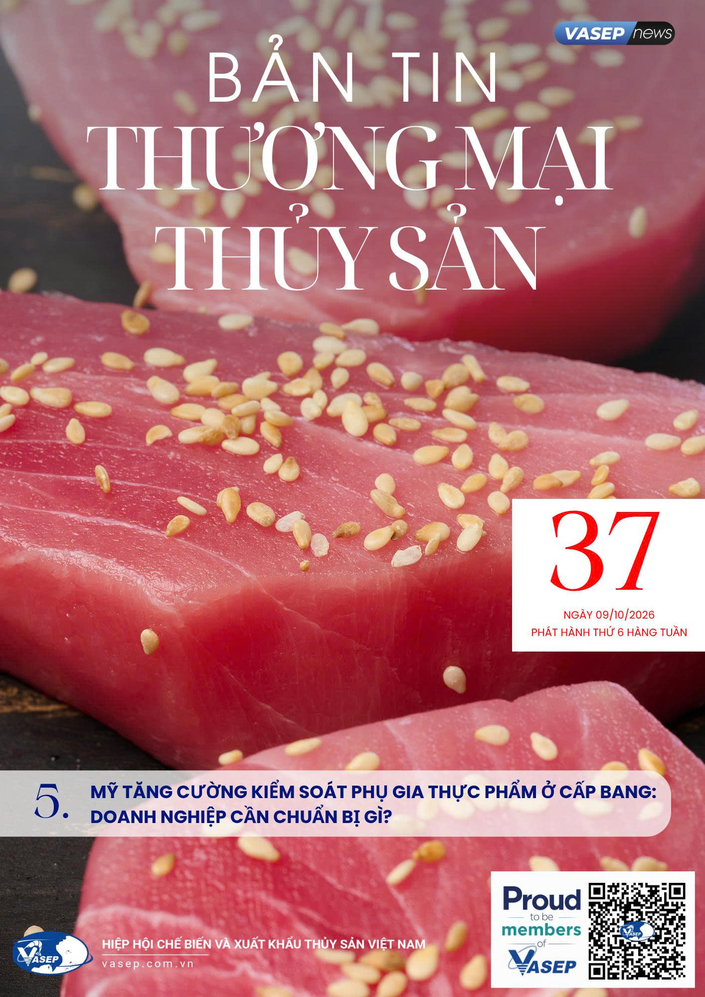 Bản tin tuần Thương mại Thủy sản số 37-2026