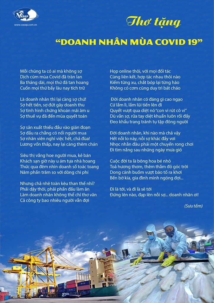THƠ TẶNG “DOANH NHÂN MÙA COVID 19”