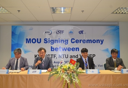 Lễ ký kết thỏa thuận hợp tác giữa KMI, ISTF, NTU và VASEP
