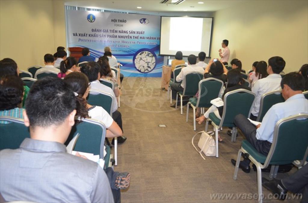 Hội thảo Đánh giá tiềm năng sản xuất & XK sản phẩm nhuyễn thể hai mảnh vỏ