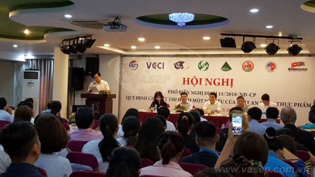 Hội nghị “Phổ biến Nghị định 15/2018/NĐ-CP quy định chi tiết thi hành một số điều của Luật An toàn thực phẩm”