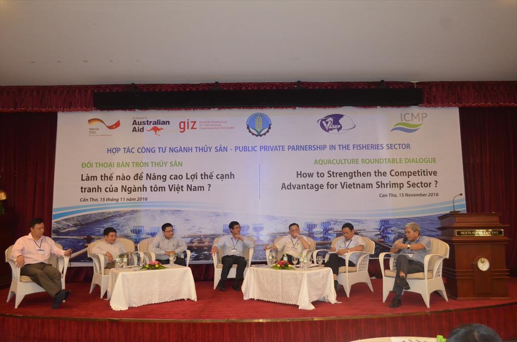 Đối thoại bàn tròn "Làm thế nào để nâng cao lợi thế cạnh tranh của ngành tôm Việt Nam"
