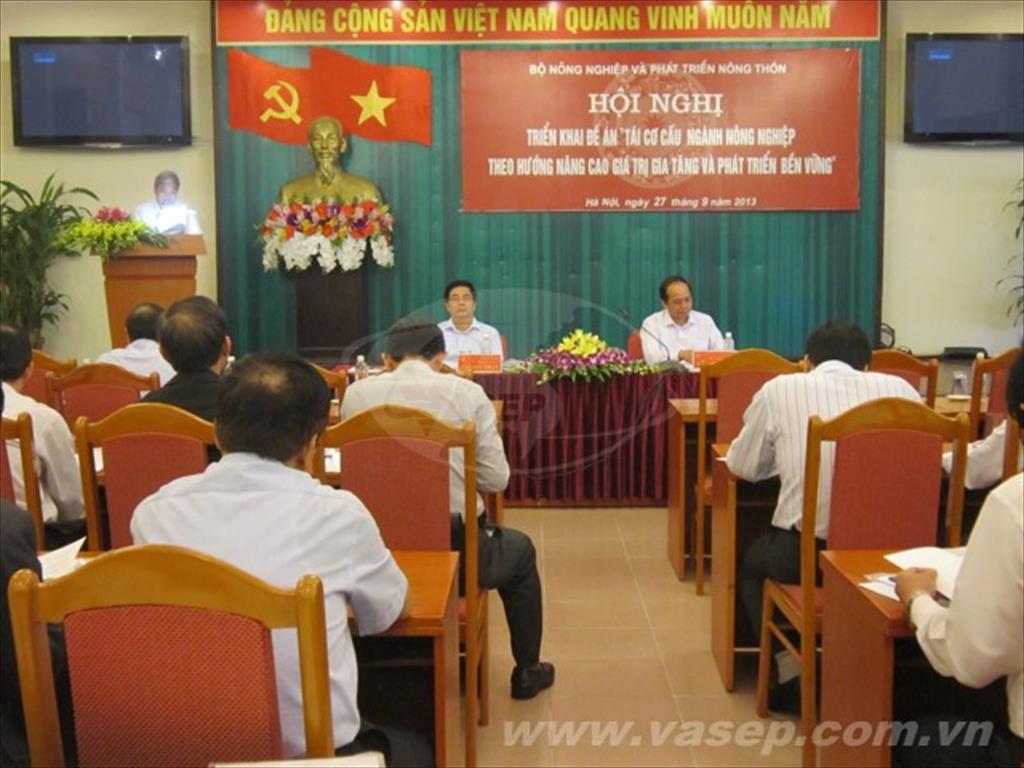 HN Triển khai Đề án "Tái cơ cấu ngành nông nghiệp theo hướng nâng cao GTGT & phát triển bền vững"