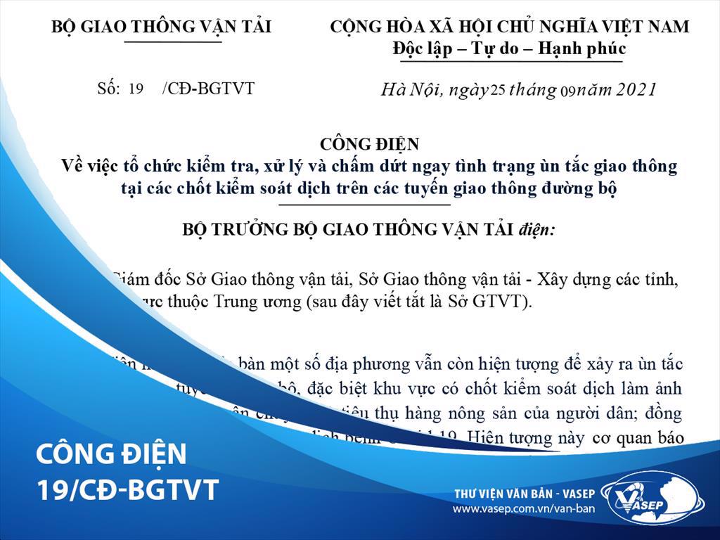 Bộ trưởng GTVT: Chấm dứt ngay ùn tắc giao thông ở chốt kiểm soát dịch