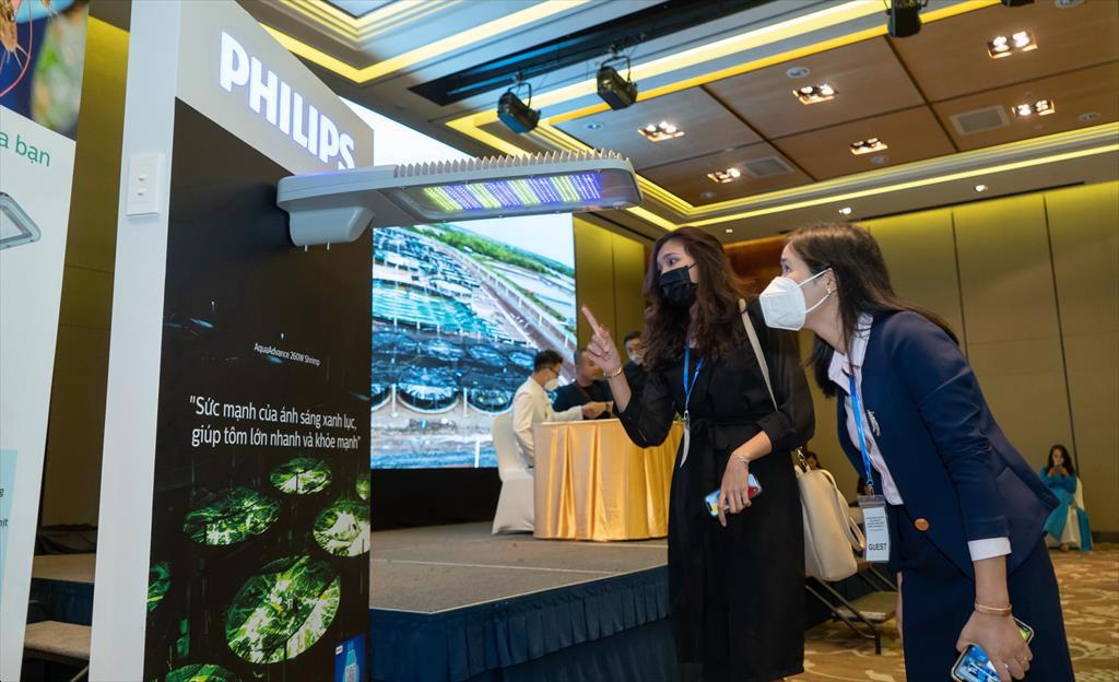 Chiếu sáng công nghệ cao giúp tăng 47% năng suất tôm nuôi