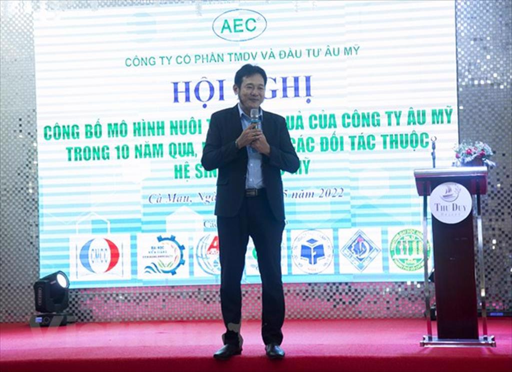 Cà Mau: Công bố mô hình nuôi tôm hiệu quả bền vững của Âu Mỹ AEC