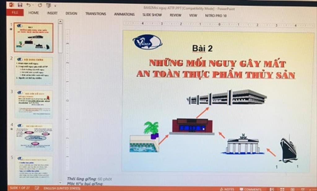 ẢNH KHÓA TẬP HUẤN: HACCP CƠ BẢN TRONG DOANH NGHIỆP CHẾ BIẾN THỦY SẢN, tổ chức ngày 25-26/3/2022