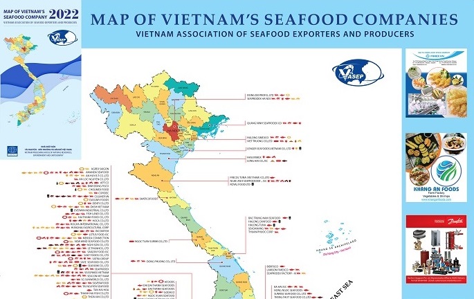 Thông báo phát hành ấn phẩm “Bản đồ Các DN Thủy sản Việt Nam 2022” - Tháng 8/2022