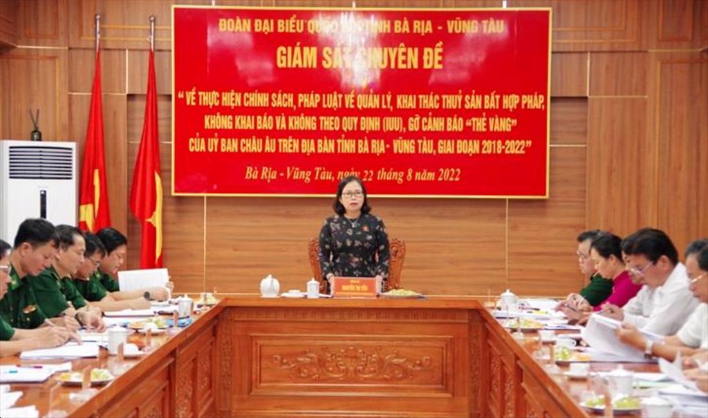 Giám sát chuyên đề thực hiện chính sách, pháp luật về quản lý khai thác thủy sản bất hợp pháp