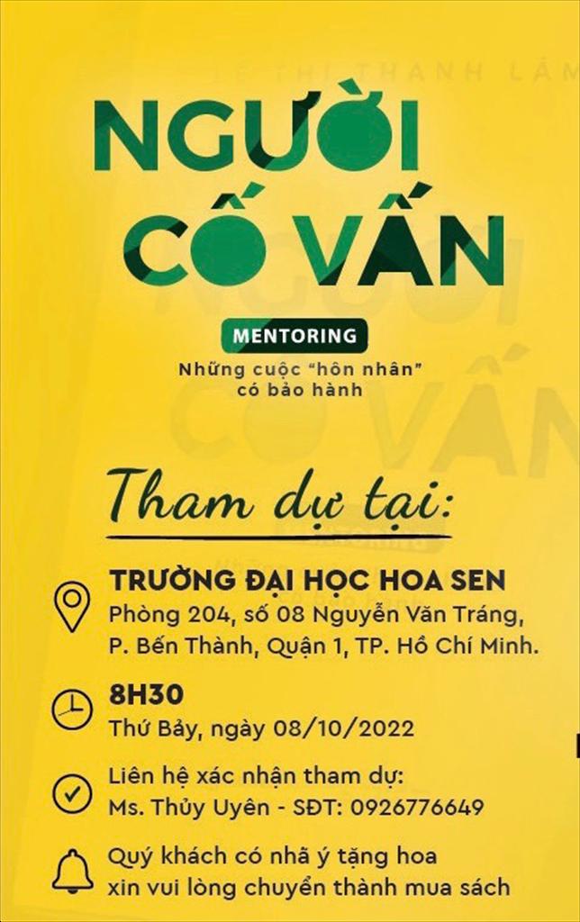 Giới thiệu sách NGƯỜI CỐ VẤN MENTORING - Những cuộc “hôn nhân” có bảo hành