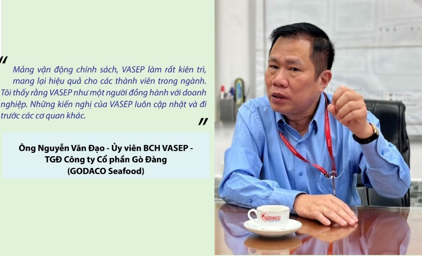 VASEP kiên trì trong vận động chính sách, mang lại hiệu quả cho doanh nghiệp 