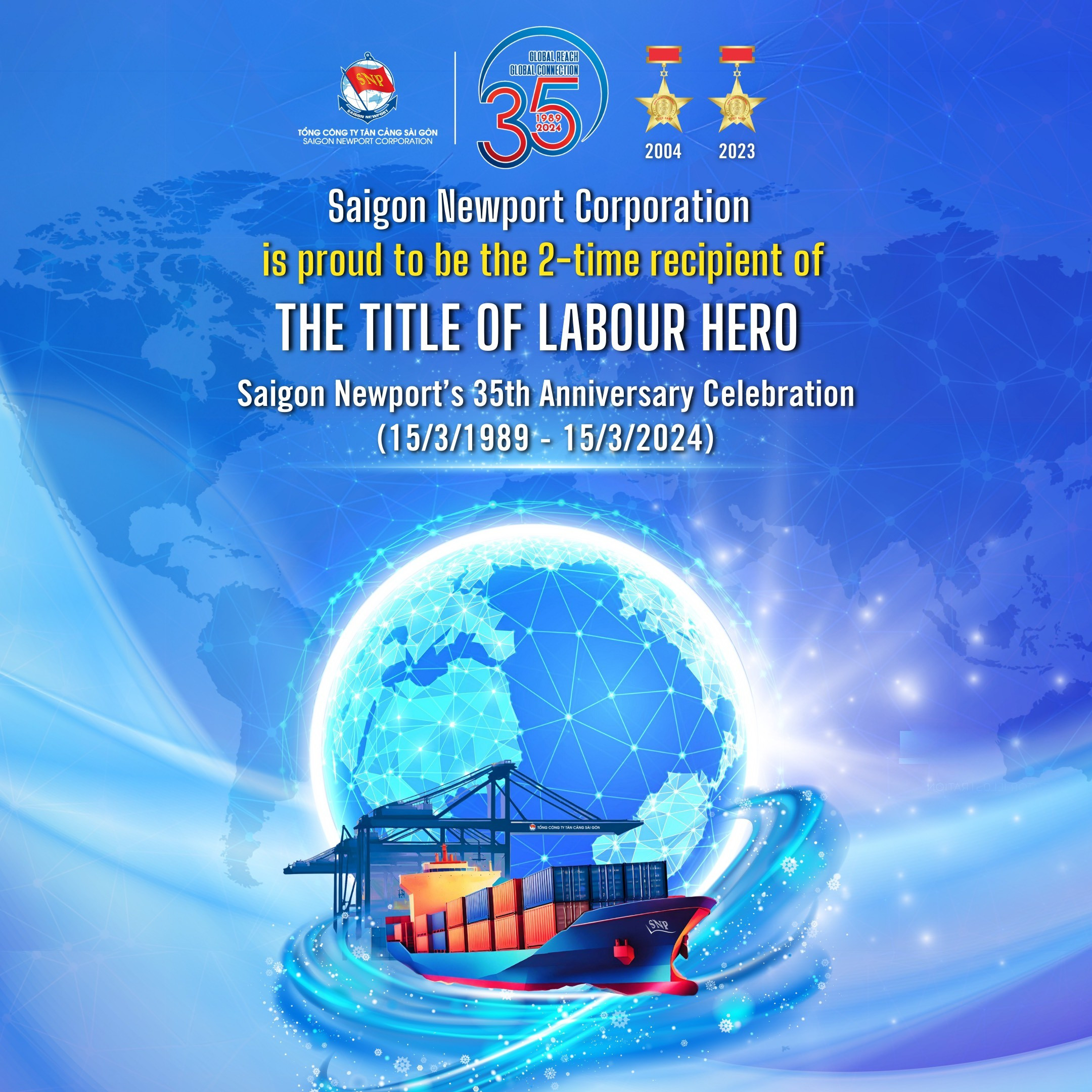 Tân Cảng Sài Gòn Vươn tầm thế giới, kết nối toàn cầu