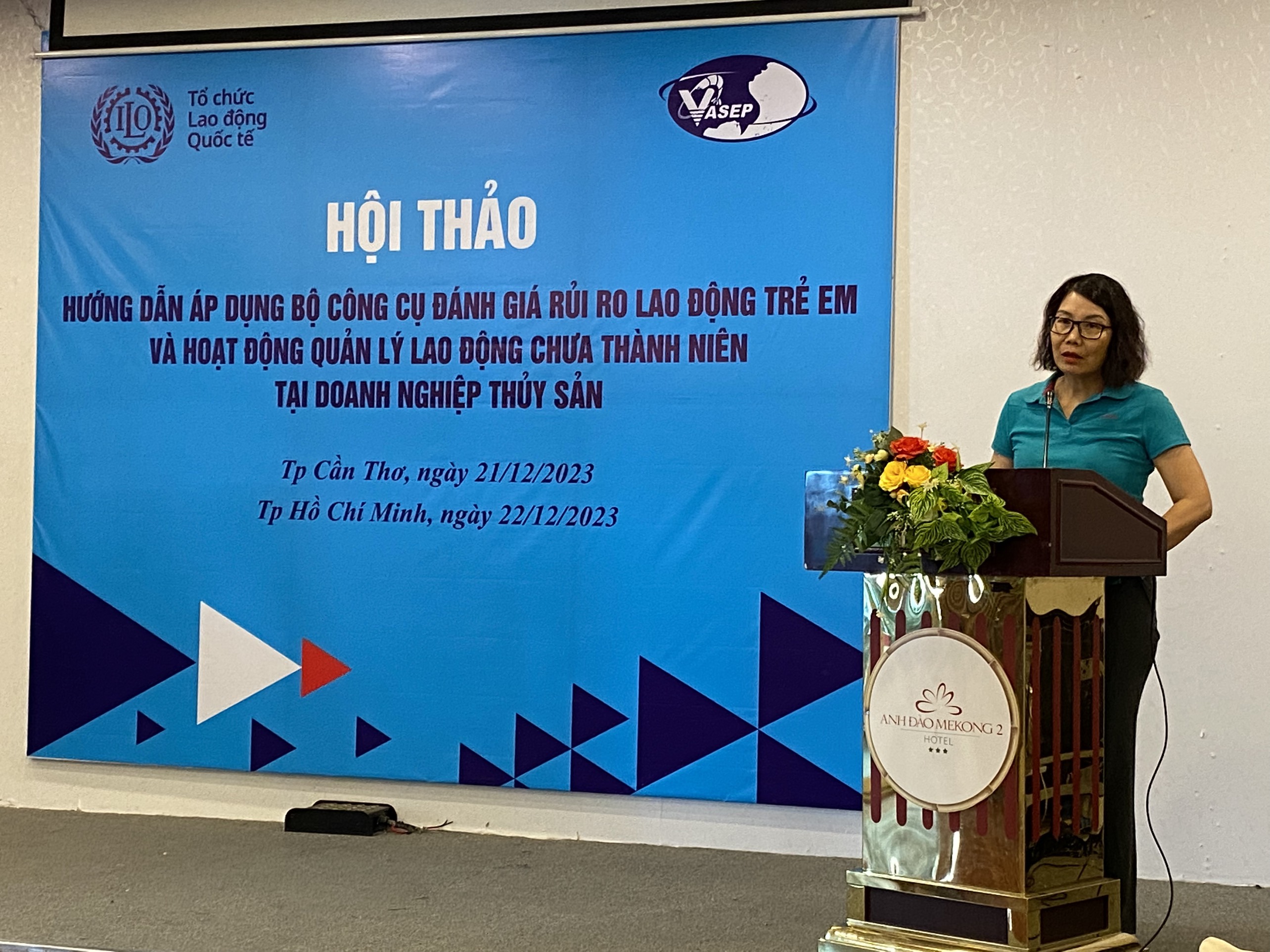 Hướng dẫn áp dụng Bộ công cụ đánh giá rủi ro lao động trẻ em và hoạt động quản lý lao động chưa thành niên tại doanh nghiệp thủy sản tại Tp. Cần Thơ (21/12/2023)