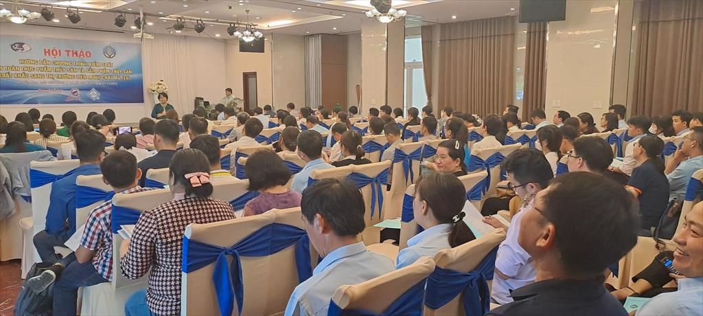 Hội thảo "Hướng dẫn chương trình kiểm soát an toàn thực phẩm thủy sản và sản phẩm thủy sản xuất khẩu sang thị trường liên minh Châu Âu (EU) " tổ chức tại Tp. HCM (01/12/2023)
