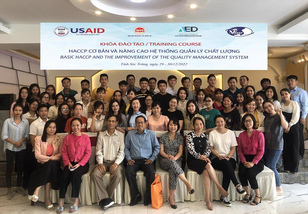 Khóa đào tạo "HACCP cơ bản và nâng cao hệ thống quản lý chất lượng" tổ chức tại Tp. Sóc Trăng (29-30/12/2022)
