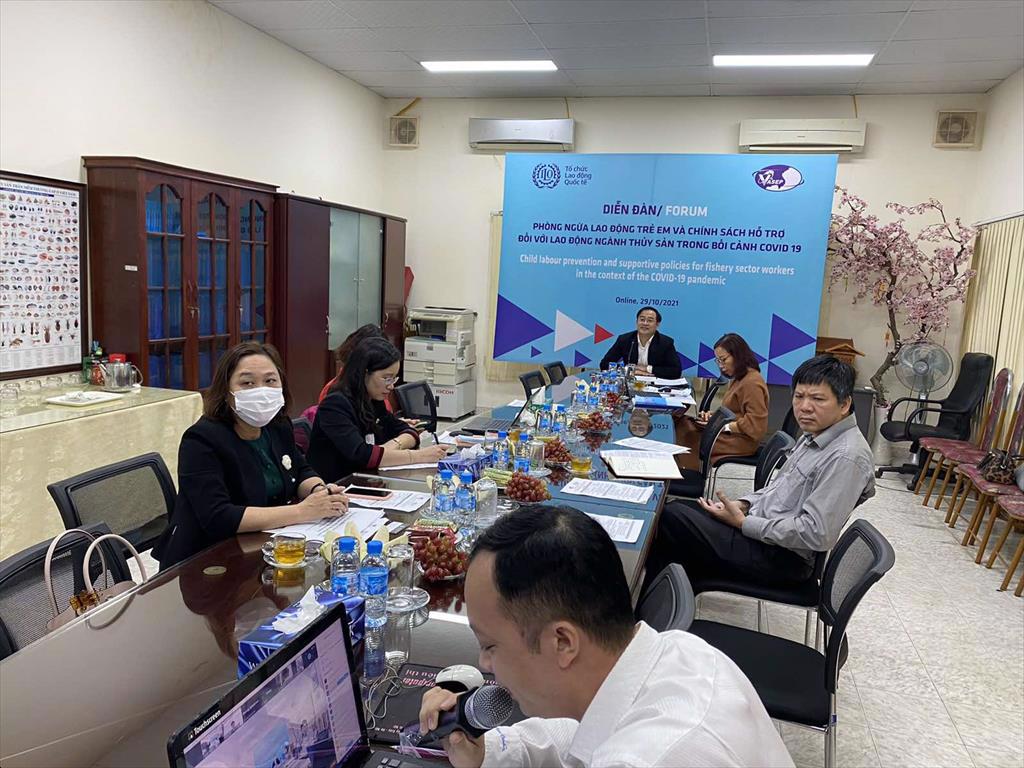 Diễn đàn: Phòng ngừa lao động trẻ em và chính sách hỗ trợ đối với lao động ngành thủy sản trong bối cảnh Covid 19