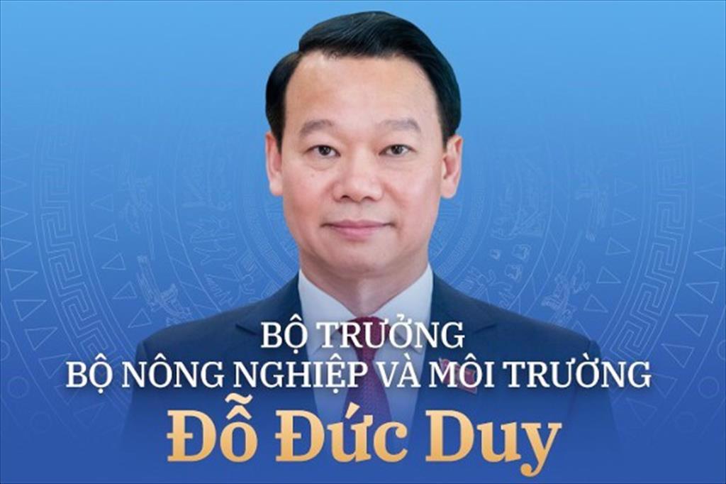 Ông Đỗ Đức Duy làm Bộ trưởng Nông nghiệp và Môi trường