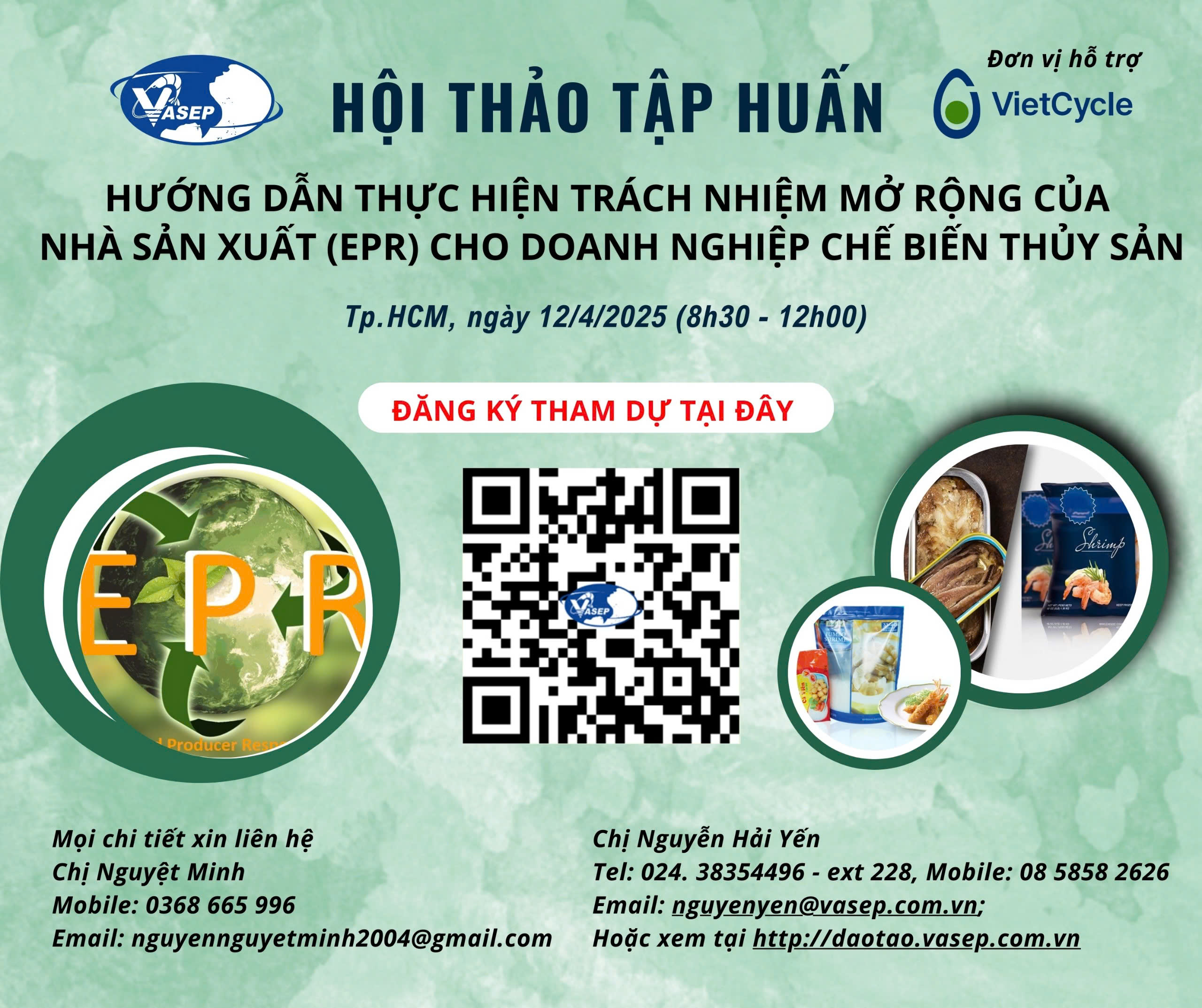 Hội thảo tập huấn “Hướng dẫn thực hiện Trách nhiệm mở rộng của nhà sản xuất (EPR) cho doanh nghiệp CBTS