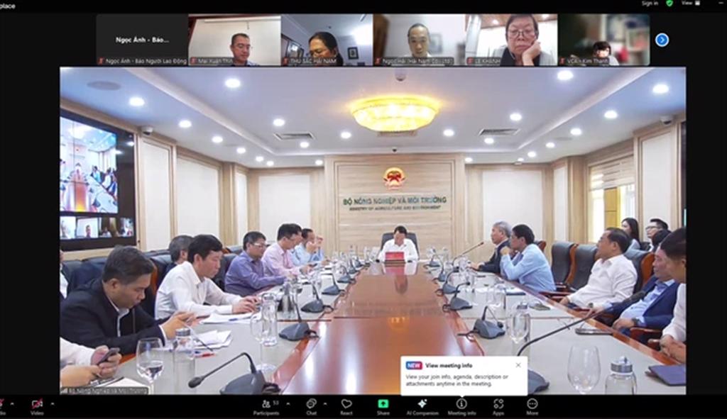 Bộ Nông nghiệp và Môi trường họp với doanh nghiệp có kim ngạch xuất khẩu lớn sang Mỹ