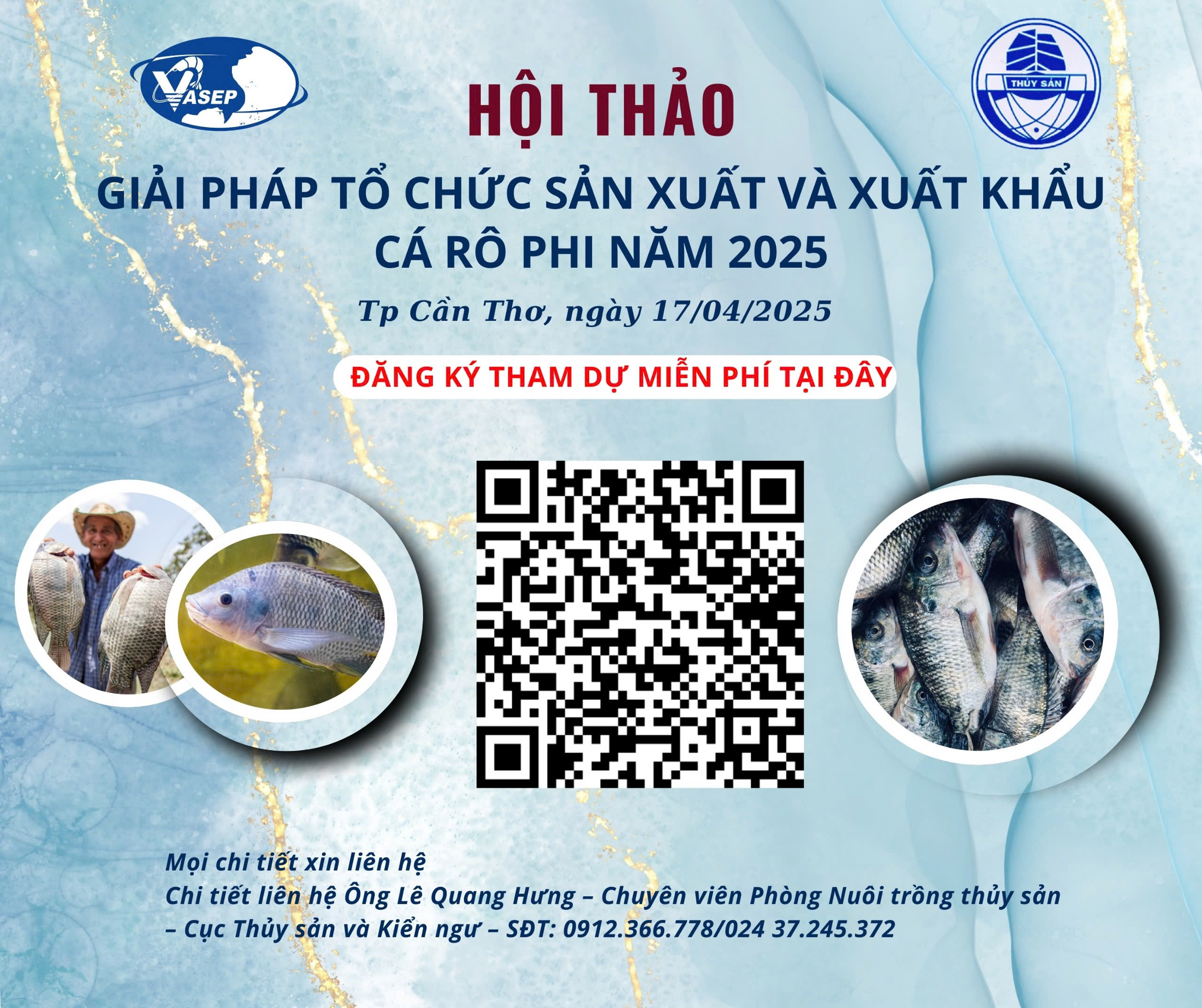 Hội thảo Giải pháp tổ chức sản xuất và xuất khẩu cá cá rô phi năm 2025