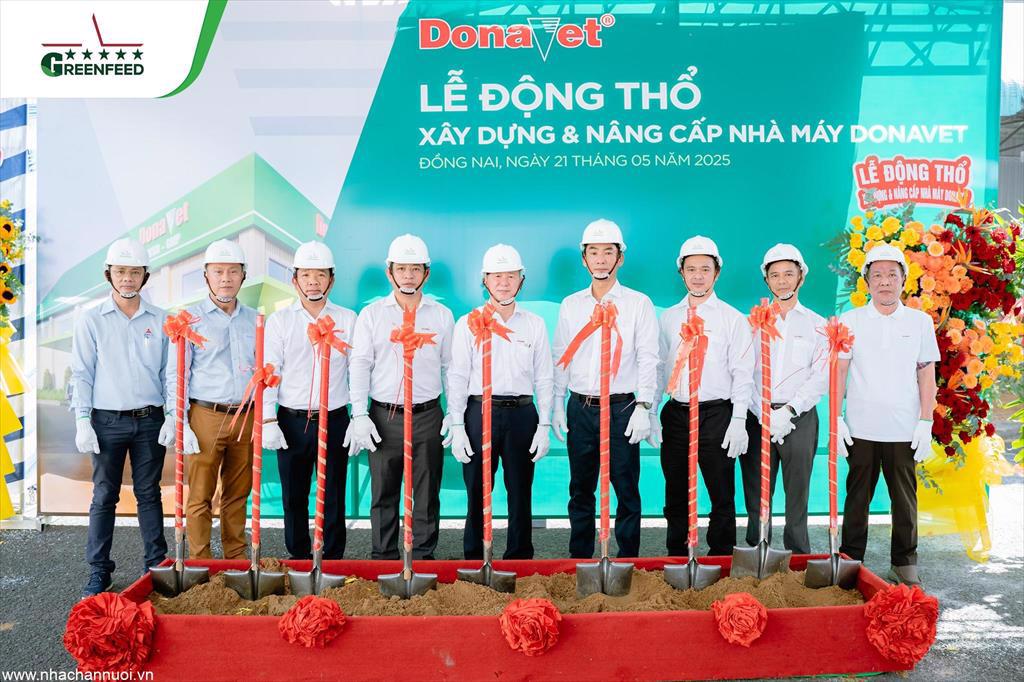 GREENFEED động thổ xây dựng và nâng cấp nhà máy thuốc thú y và thủy sản DonaVet