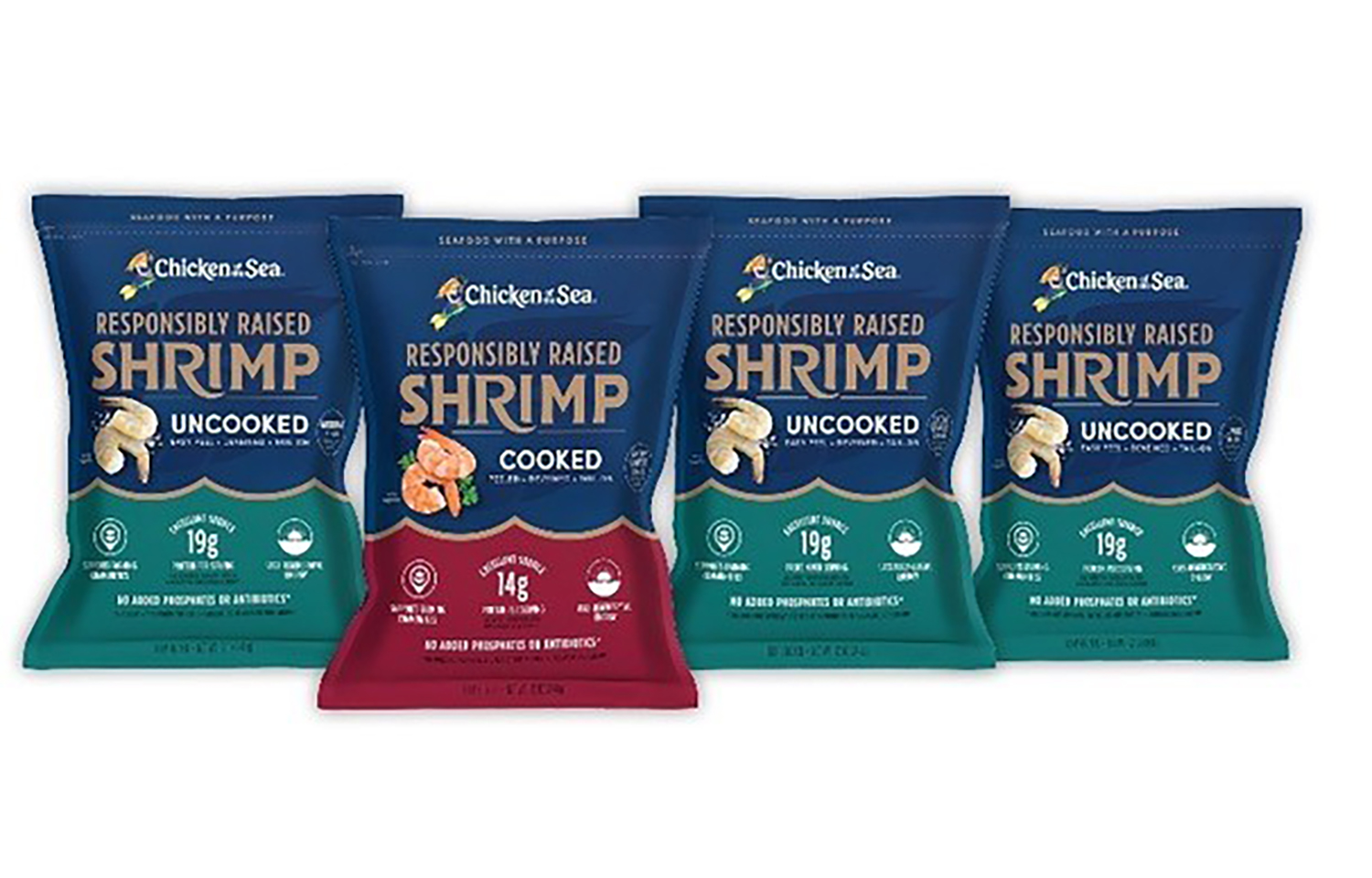 Mỹ Tôm chứng nhận của Chicken of the Sea được cung cấp cho các chuỗi cửa hàng tạp hóa lớn  