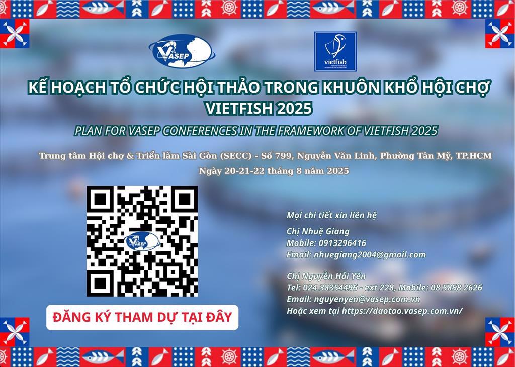 KẾ HOẠCH TỔ CHỨC HỘI THẢO TRONG KHUÔN KHỔ HỘI CHỢ VIETFISH 2025