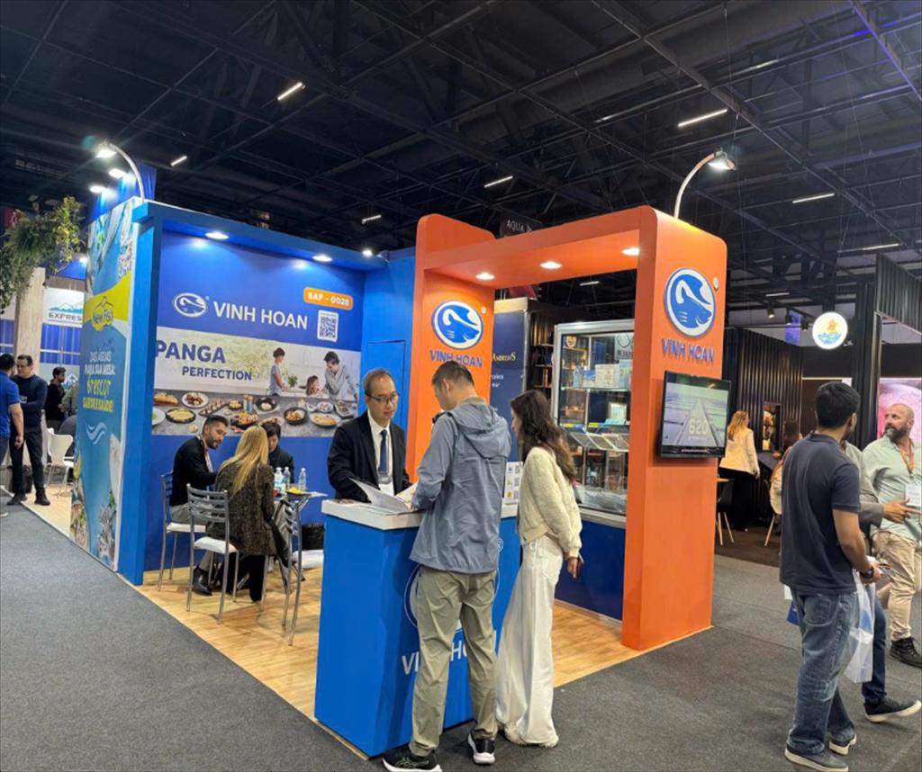 Thủy sản Việt Nam gây ấn tượng tại Triển lãm Seafood Show Latin America 2025 tại Brazil