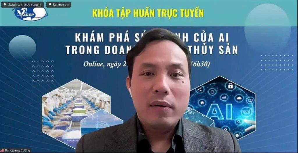  Khóa tập huấn: "Khám phá sức mạnh của AI trong doanh nghiệp thủy sản"
