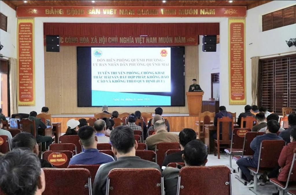 Bộ đội Biên phòng tỉnh Nghệ An Tuyên truyền về phòng, chống IUU cho 120 thuyền trưởng