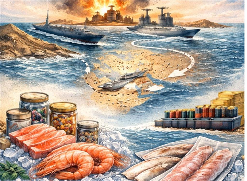 Thị trường thủy sản và thực phẩm Hoa Kỳ Bối cảnh thuế quan và chiến tranh Trung Đông 2026