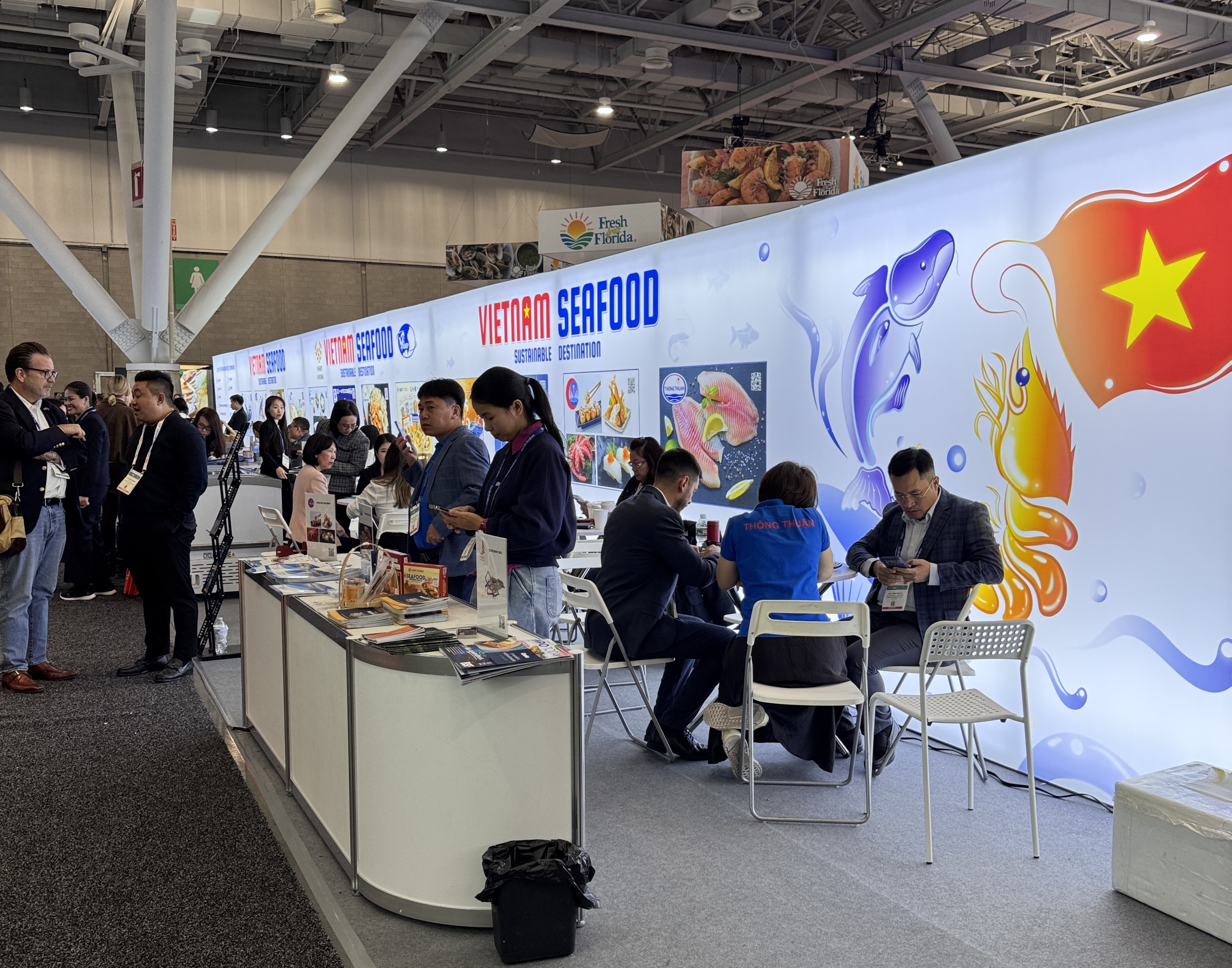 Thủy sản Việt Nam tiếp tục khẳng định vị thế tại Triển lãm Thủy sản Bắc Mỹ 2026