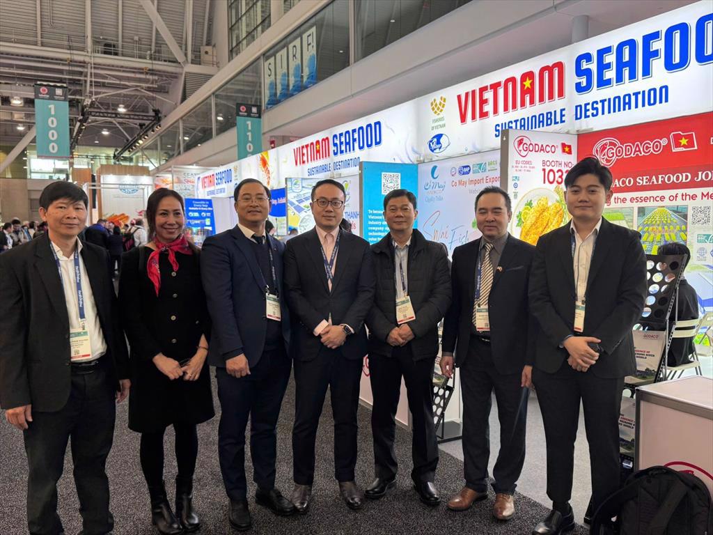 Doanh nghiệp Việt Nam tham dự Hội chợ Thủy sản Bắc Mỹ 2026 tại Boston, tăng cường kết nối thị trường Hoa Kỳ