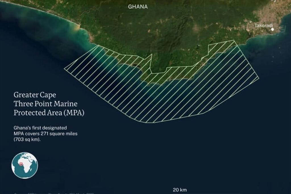 Ghana công bố khu bảo tồn biển đầu tiên