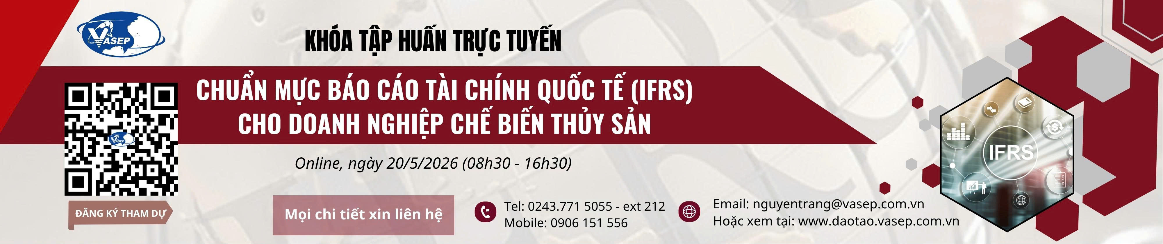 Chuẩn mực báo cáo tài chính quốc tế (IFRS) cho doanh nghiệp chế biến thủy sản