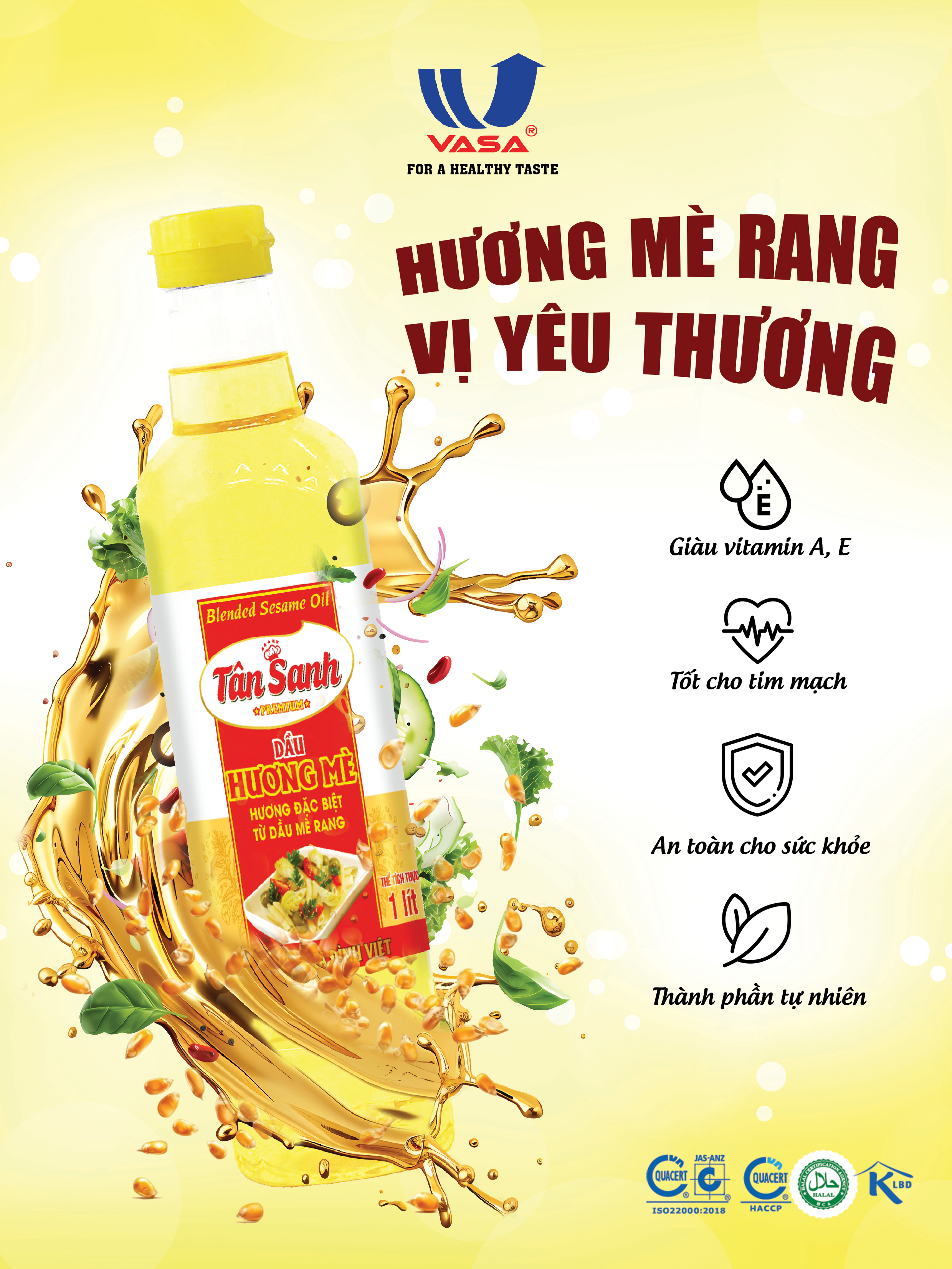 Dầu hương mè rang Tân Sanh – Khi dầu ăn trở thành điểm nhấn cho hương vị