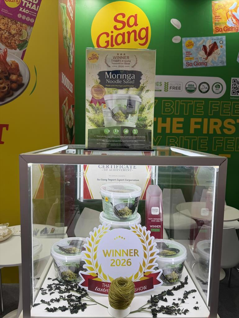Sa Giang’s “Moringa Noodles Salad” Named Among Top 10 Winning Products at THAIFEX – Anuga Asia 2026