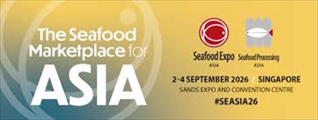 Seafood Expo Asia 2026 quy tụ doanh nghiệp thủy sản toàn cầu tại Singapore