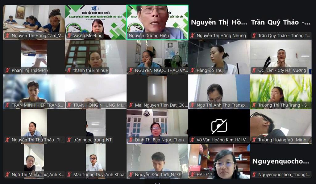 Khóa tập huấn: "HACCP cơ bản trong doanh nghiệp chế biến thủy sản"