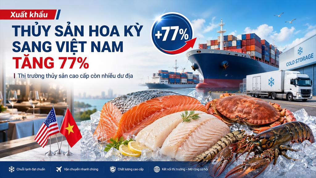 USDA Xuất khẩu thủy sản Hoa Kỳ sang Việt Nam tăng 77%, thị trường cao cấp còn nhiều dư địa
