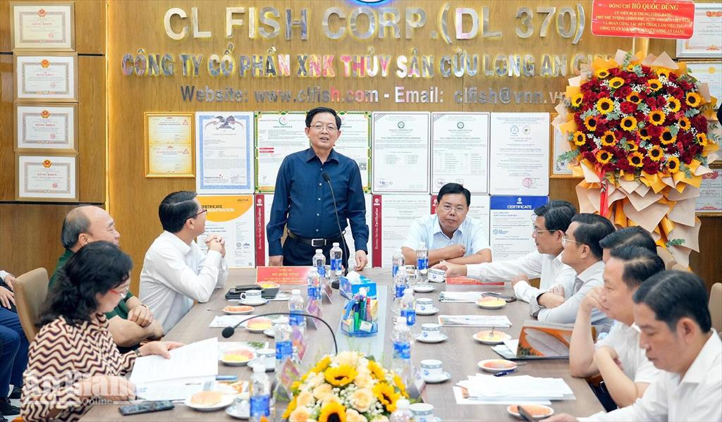 Phó Thủ tướng Hồ Quốc Dũng Cần xây dựng chuỗi liên kết chặt chẽ để nâng tầm nông sản An Giang 