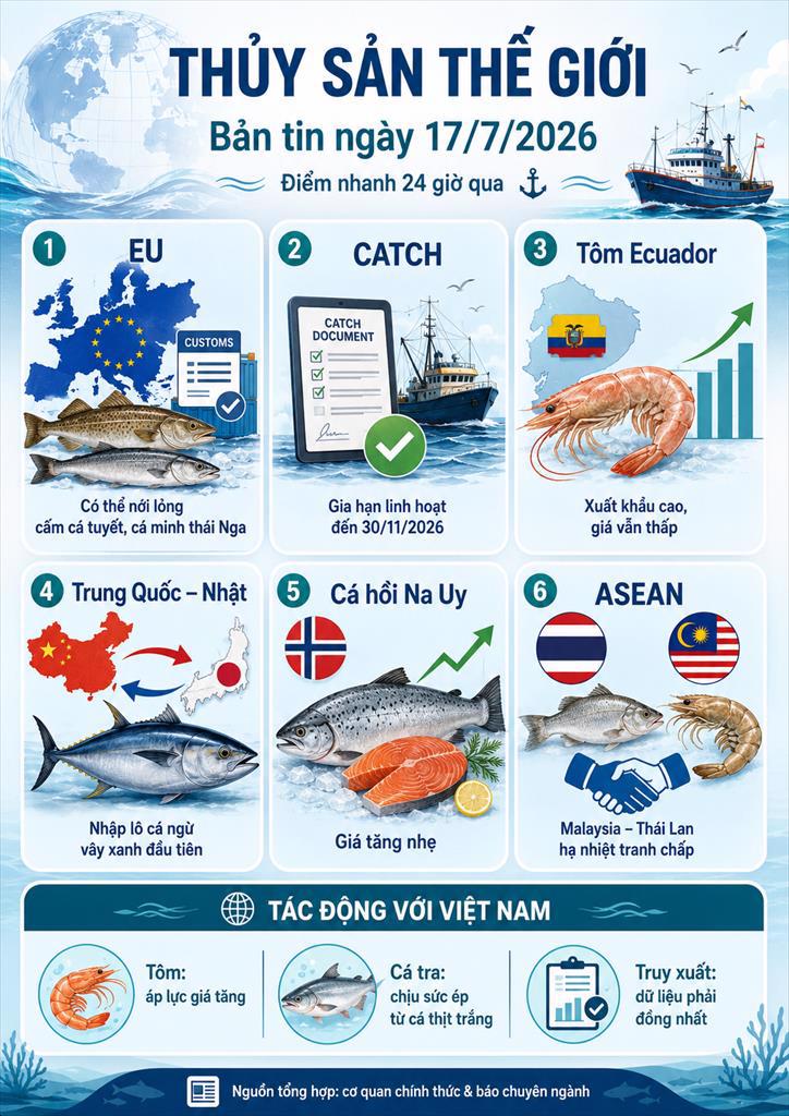 Điểm tin thủy sản thế giới ngày 1772026