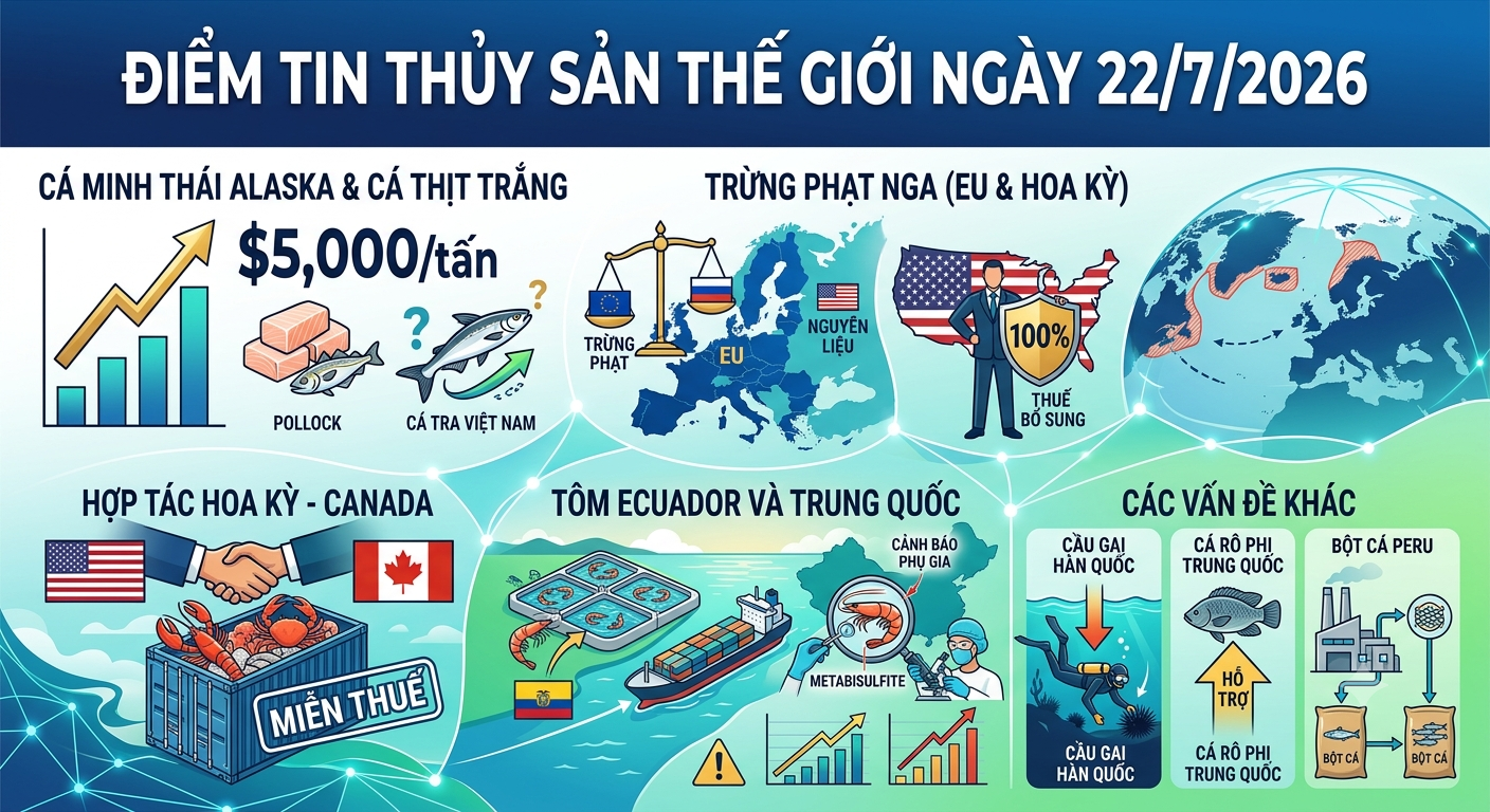 Điểm tin thủy sản thế giới ngày 2272026