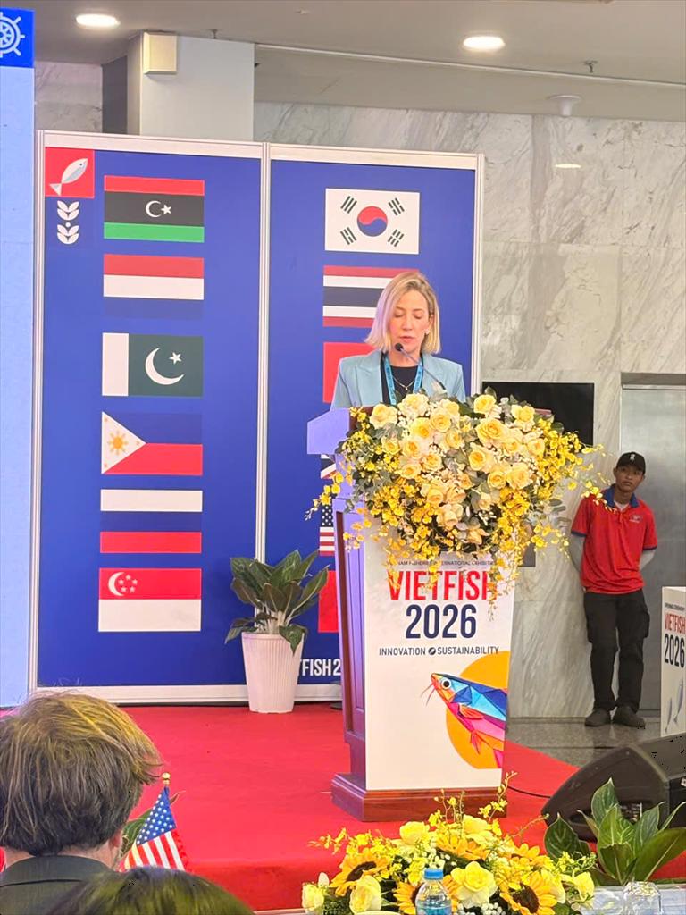 U.S. Consul General Melissa Brown highlights opportunities for U.S.–Vietnam seafood cooperation at VIETFISH 2026