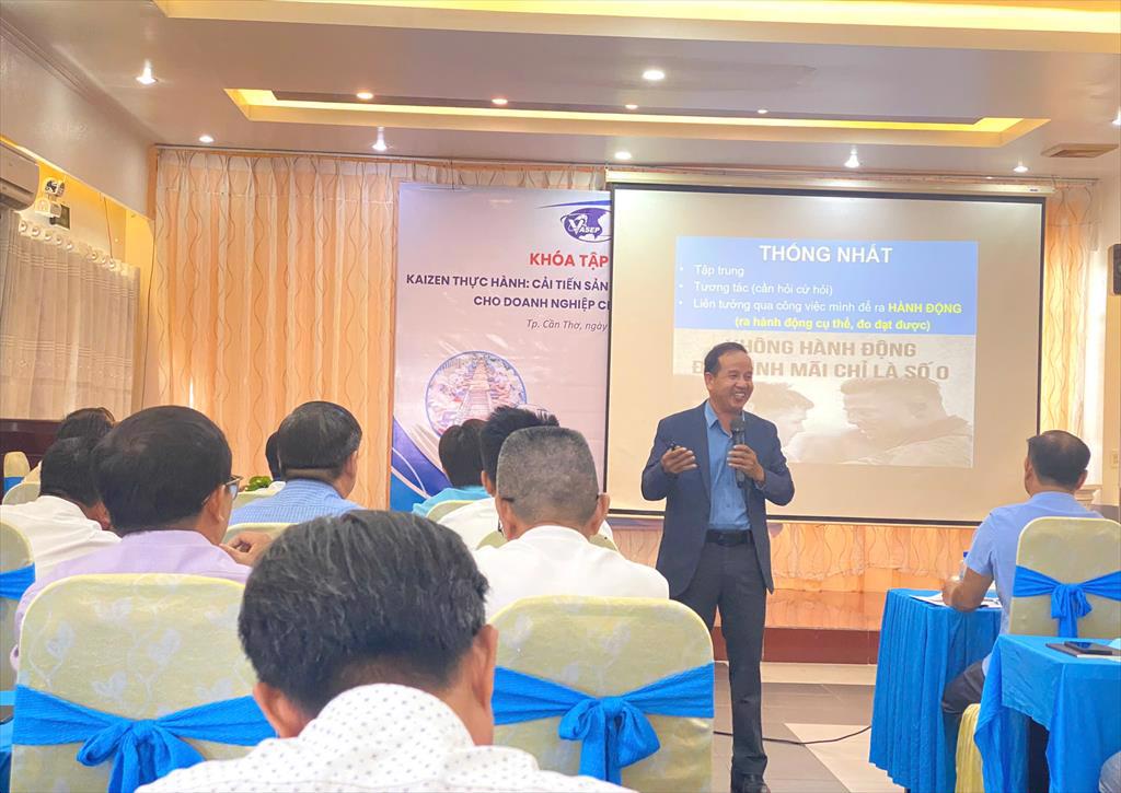Khóa tập huấn: "Kaizen thực hành: Cải tiến sản xuất - Nâng cao hiệu quả cho doanh nghiệp chế biến thủy sản"