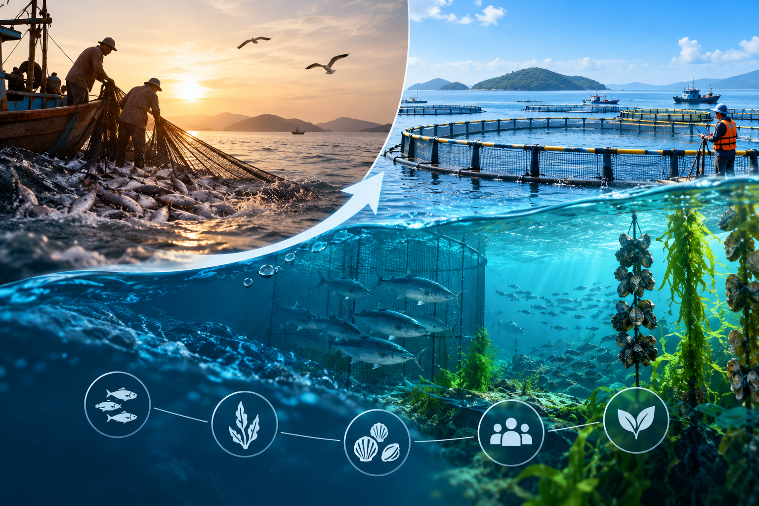 MARICULTURE - KHI CON NGƯỜI HỌC CÁCH VUN TRỒNG GIỮA ĐẠI DƯƠNG - Từ “lấy của biển” đến “nuôi dưỡng biển”