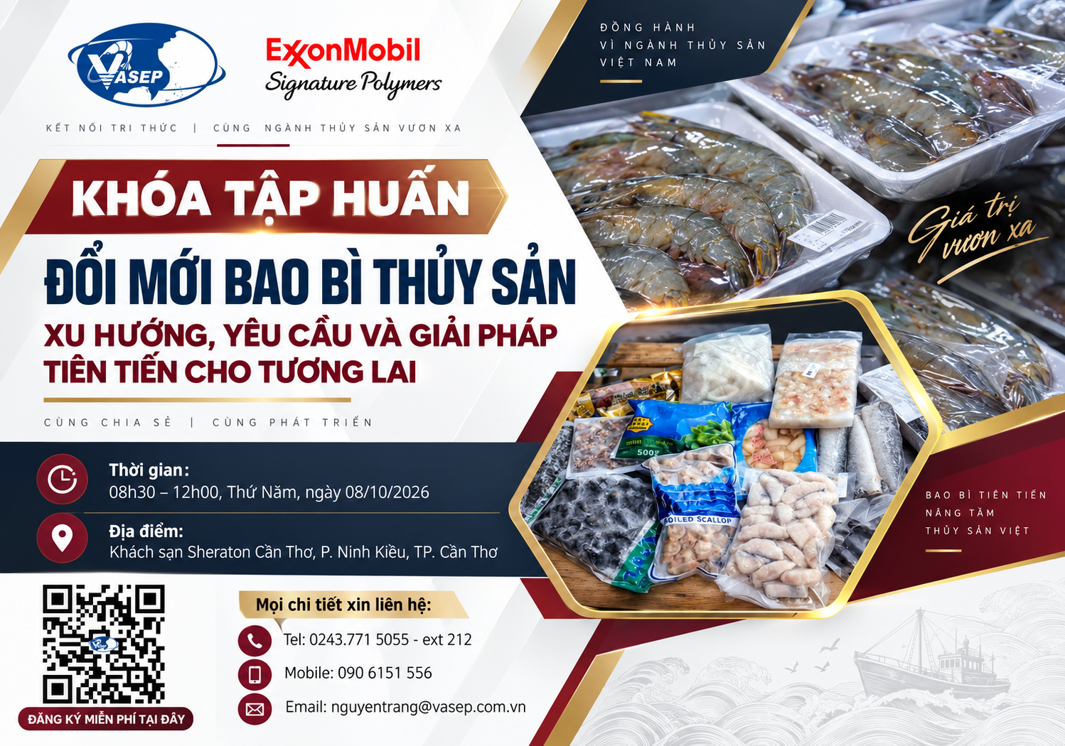 Khóa tập huấn Đổi mới bao bì thủy sản Xu hướng, yêu cầu và giải pháp tiên tiến cho tương lai